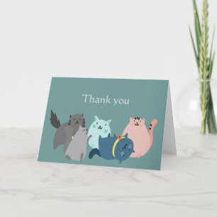 Ğfor Looking after my Fur Babies Cats Card