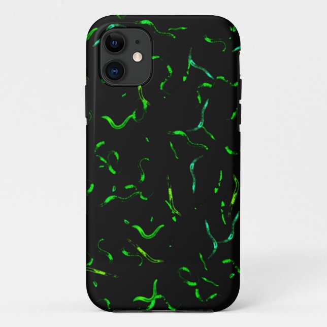 gfp worms Case-Mate iPhone case (Back)