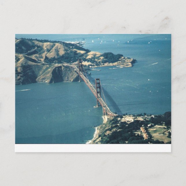 GG Bridge Marin Headlands Postcard (Front)