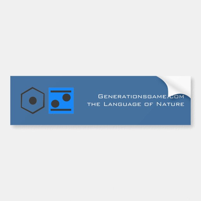 GG Button Bumper Sticker (Front)