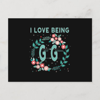 gg  i love being gigi great grandmor  gift invitation postcard