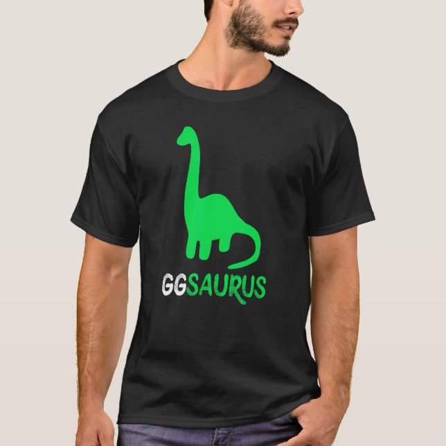 GG-Saurus Funny Dino Dinosaur GGSaurus T-Shirt (Front)