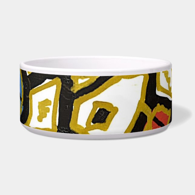 GGAST Ceramic Pet Bowl - GOLD Collection (Front)