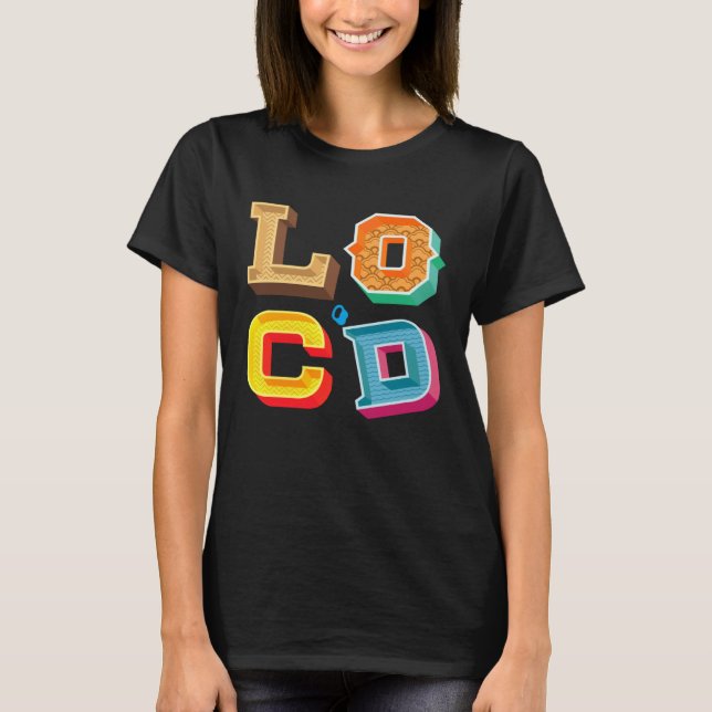 GGT Unique Block Letters Locu2019d Hair Melanin Cr T-Shirt (Front)