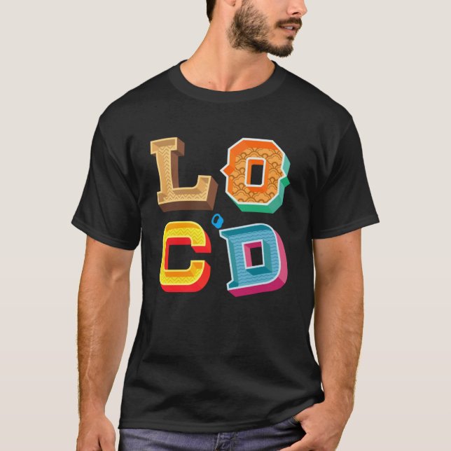 GGT Unique Block Letters Locu2019d Hair Melanin Cr T-Shirt (Front)