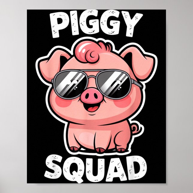 Ggy Squad G Wearing Sungles As Animal Funny Farmer Poster (Front)