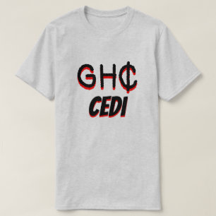 GH₵ Ghanaian cedi grey T-Shirt