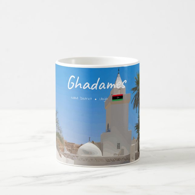 Ghadames, Libya - White Mosque Coffee Mug (Center)
