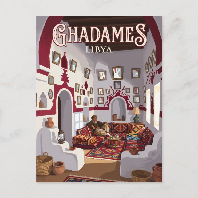 Ghadames Traditional House Libya Postcard (Front)