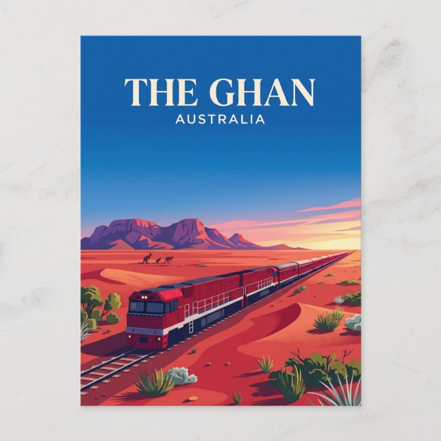 Ghan (Australian Outback) Australia Postcard (Front)