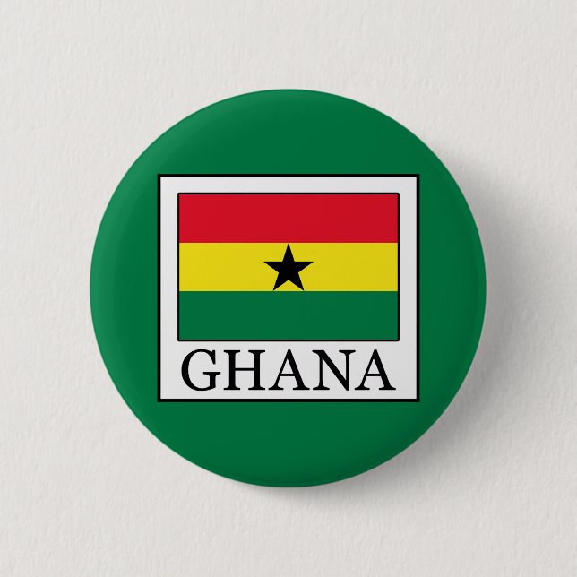 Ghana 6 Cm Round Badge (Front)