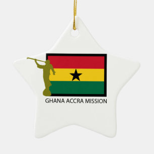 GHANA ACCRA MISSION LDS CTR CERAMIC TREE DECORATION