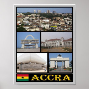 Ghana - Accra - Mosaic - Poster