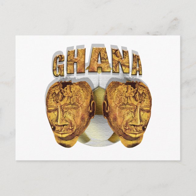 Ghana Ancient soccer football Kofi KolKalli gifts Postcard (Front)