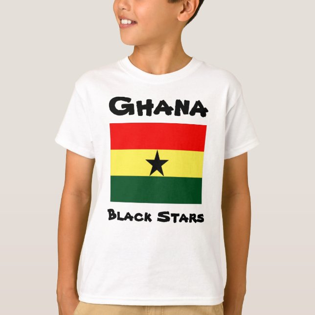 Ghana black stars kids' t-shirts (Front)