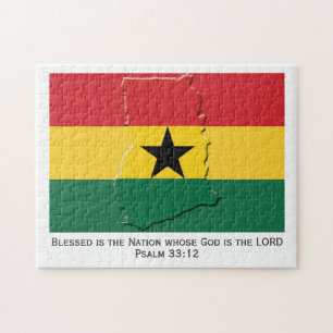 GHANA   Blessed Nation   GHANAIAN FLAG Jigsaw Puzzle