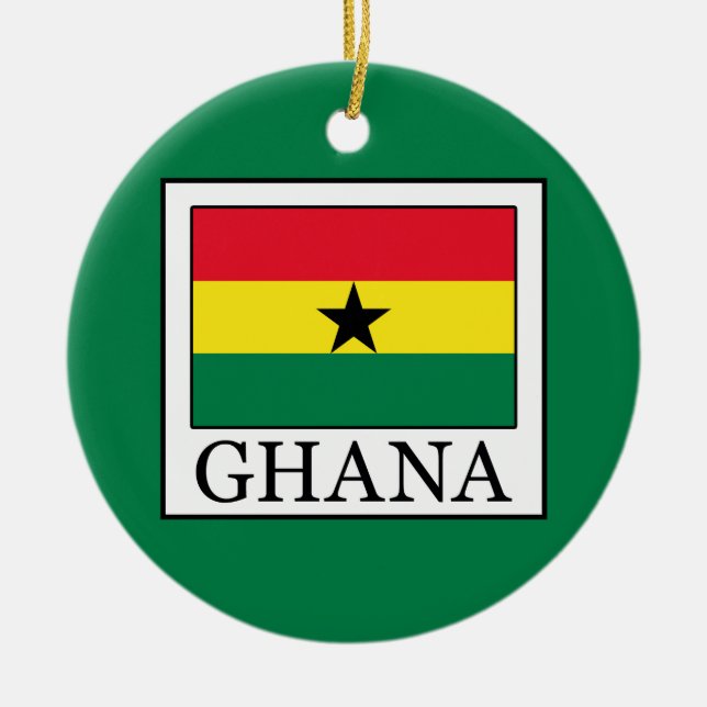 Ghana Ceramic Tree Decoration (Front)