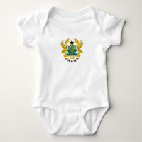 Ghana coat of arms baby bodysuit