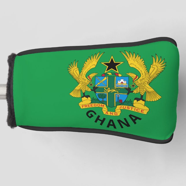 Ghana coat of arms golf head cover (Front)