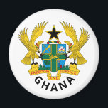 Ghana coat of arms magnet<br><div class="desc">Coat of arms of Ghana.</div>