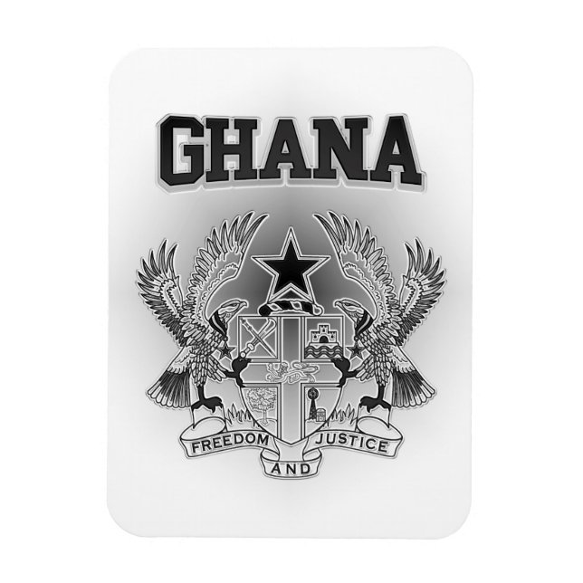 Ghana Coat of Arms Magnet (Vertical)