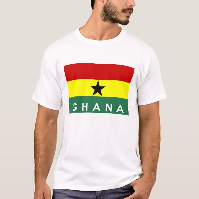 ghana country flag text name T-Shirt (Front)