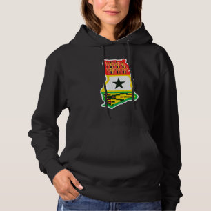 Ghana Country Map Patriotic Flag For Ghanaian Hoodie