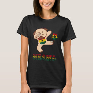 Ghana Dog Ghana Football Team Ghana Flag Ghanese P T-Shirt