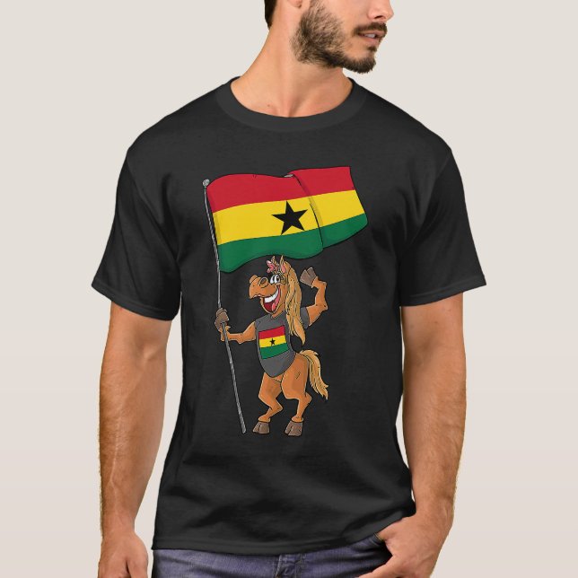 Ghana Fan Horse T-Shirt (Front)