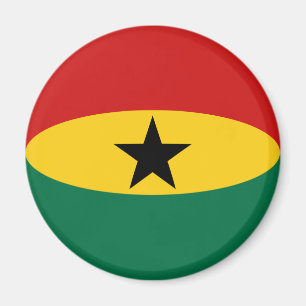 Ghana Fisheye Flag Magnet