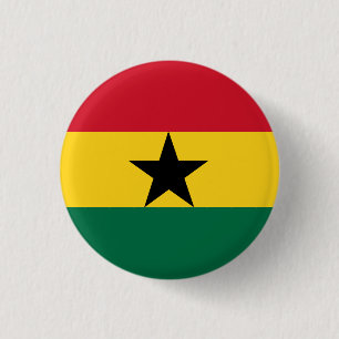 Ghana Flag 3 Cm Round Badge