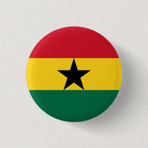 Ghana Flag 3 Cm Round Badge