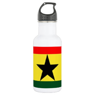 Ghana flag 532 ml water bottle
