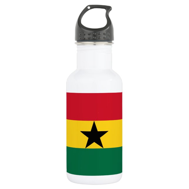 Ghana Flag 532 Ml Water Bottle (Front)