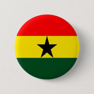 Ghana flag 6 cm round badge