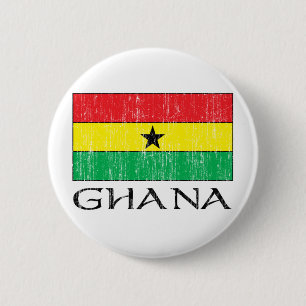 Ghana Flag 6 Cm Round Badge