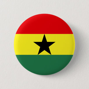 Ghana Flag 6 Cm Round Badge