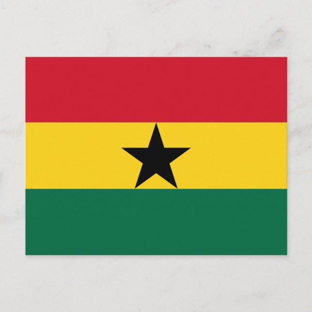 Ghana Flag Africa Postcard (Front)