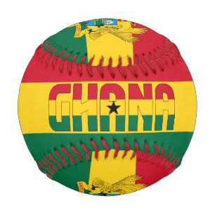 Ghana Flag and Coat of Arms Patriotic Baseball