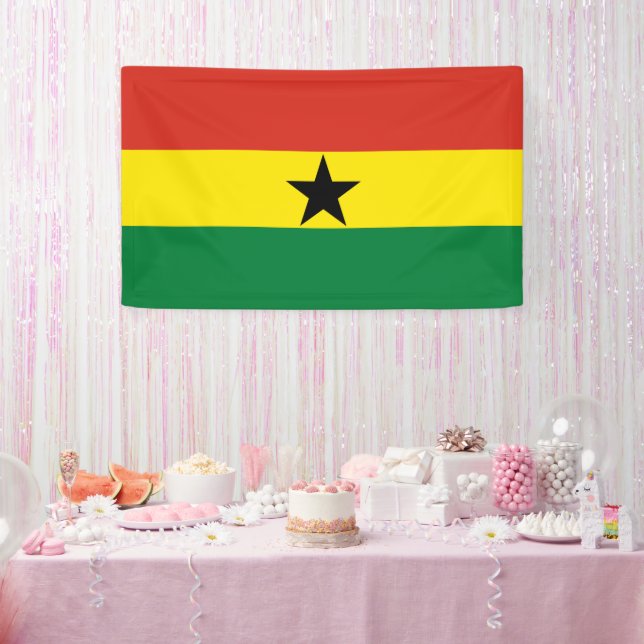 Ghana flag banner (Party)