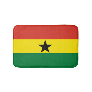 Ghana flag bath mat
