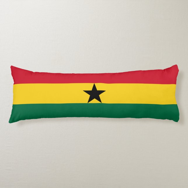 Ghana Flag Body Cushion (Front)