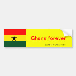Ghana flag bumper sticker