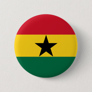 Ghana Flag Button