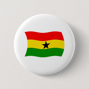 Ghana Flag Button
