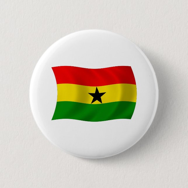 Ghana Flag Button (Front)