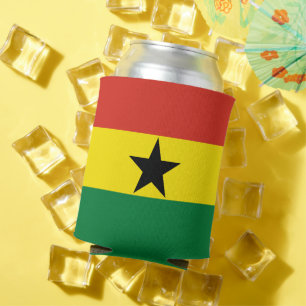 Ghana flag can cooler