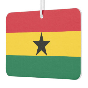 Ghana Flag Car Air Freshener