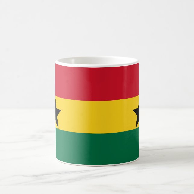  Ghana Flag Ceramic Mug (Center)