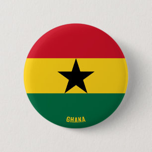 Ghana Flag Charming Patriotic 6 Cm Round Badge